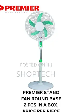 Premier Standing Fan With Round Base