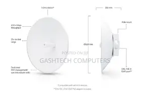 Ubiquiti Powerbeam AC PBE-5AC-620 Airmax Bridge(Pbe-5ac-620)