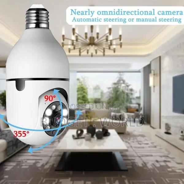 Bulb PTZ Camera, Spy Camera 360 Bulb Camera CCTV-
