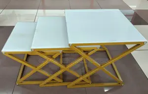 Marble Table! Executive 3pcs Square Marble Table
