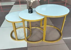 Marble Table! Executive 3pcs Round Marble Table