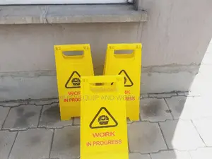 Working In Progress Caution Sign- Foldable