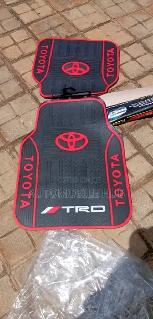 Toyota Floor Mats Black Red-Car Floor Mats