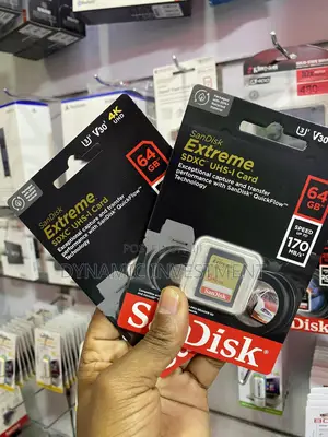 Sandisk 64gb Extreme SDHC Camera Memory Card 170 Mb/S