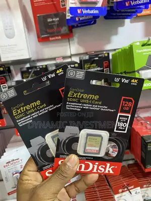 Sandisk 128 Gb Extreme SDHC Camera Memory Card 180 Mb/S
