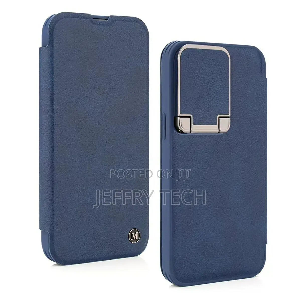 Flip Case for iPhone 15 Pro Leather With Stand and Camera Pr