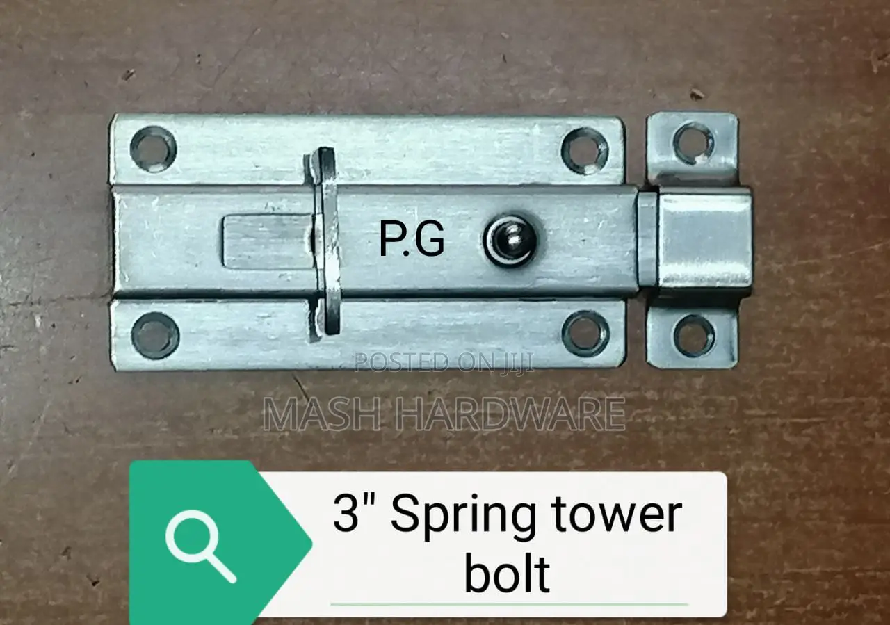 3" Spring Tower Bolt