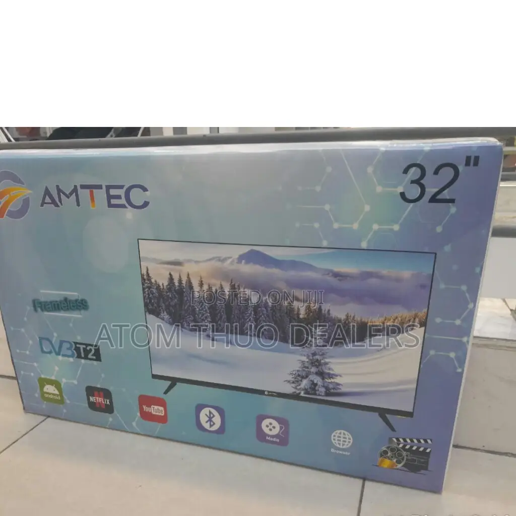Amtec 32 Inches Frameless Smart Android Tv