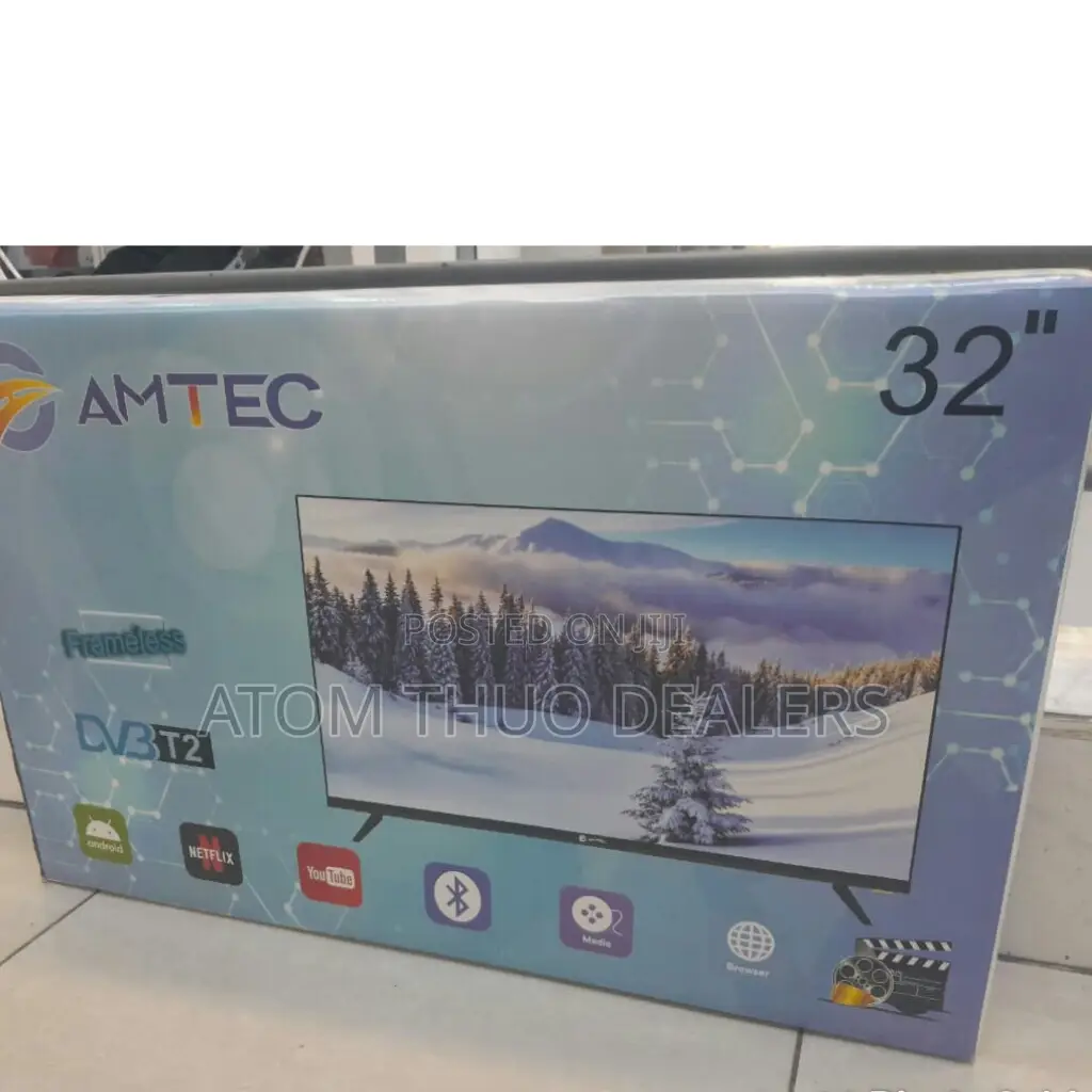 Amtec 32 Inches Frameless Smart Android Tv