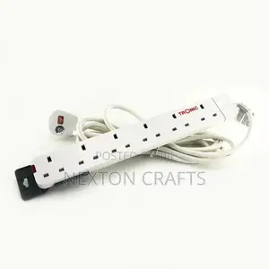 Tronic 6 Way Extension Socket With Surge