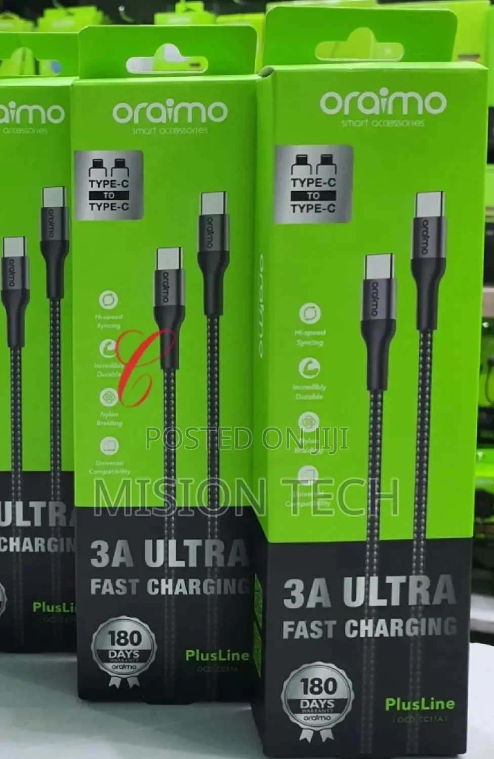 Oraimo 3A Ultra Fast Charging Cable