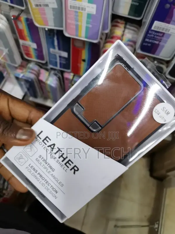 Leather Samsung S24 Ultra Stenting Multipe Angles Lens Case