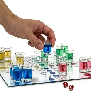 Ludo Shots Drinking Game - 16 Shot Glasses