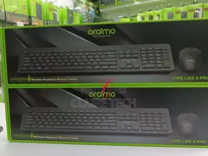 Black Oraimo Wireless Keyboard KK30 With Mouse Combo.