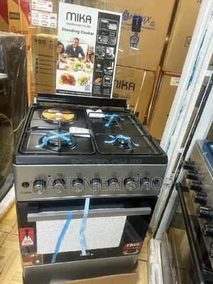 Mika 60 by 60 Silver Standing Cooker 3+1