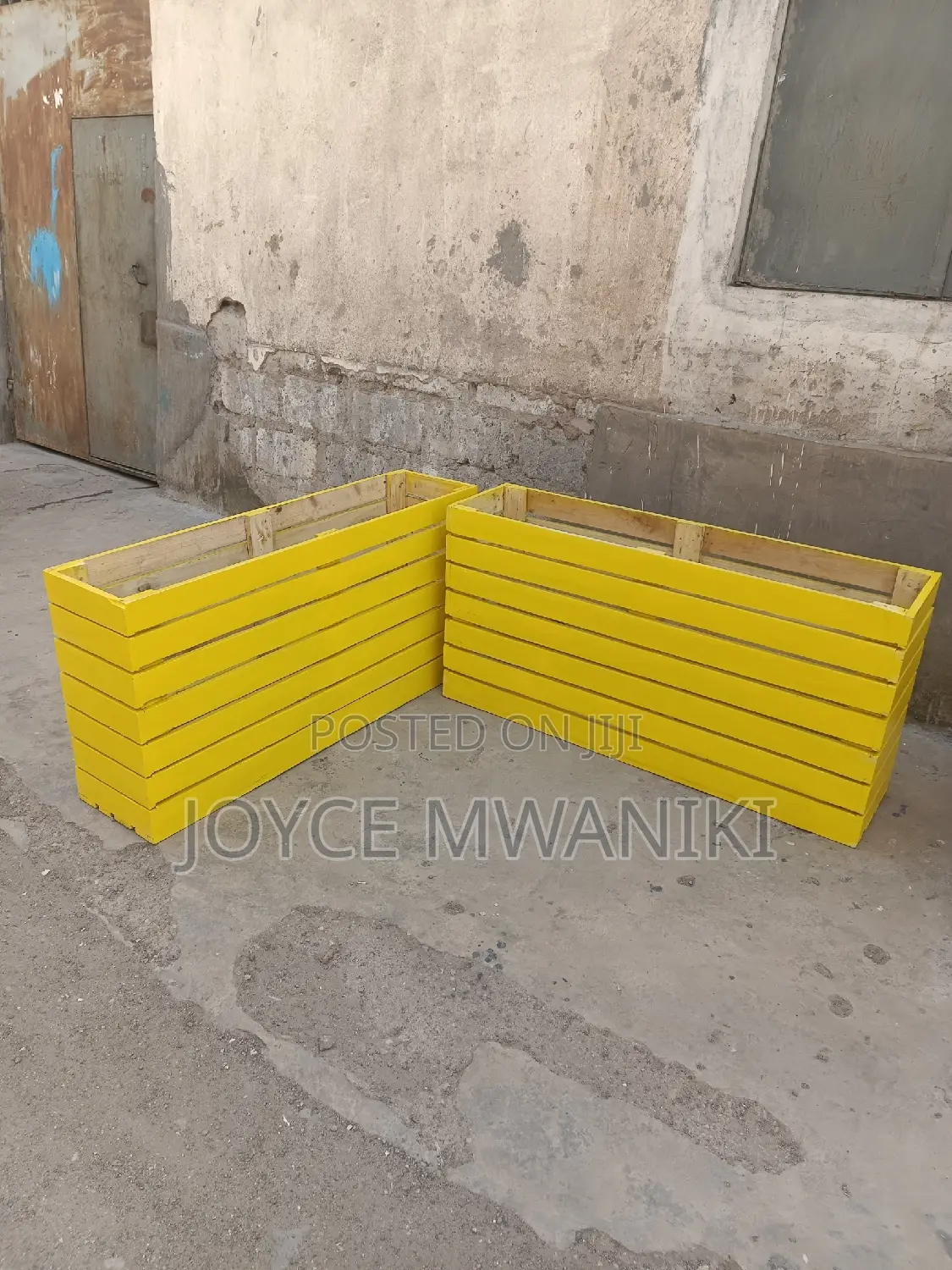 Flower Boxes, Yellow.