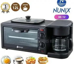 Nunix 3 in 1 Breakfast Maker With Oven and Coffee Maker