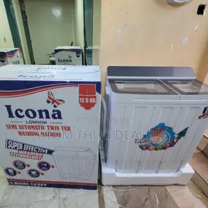 White 12.5kg Semi Automatic Twin Tub Washing Machine