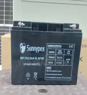 Sunnypex Deep Cycle Solar Gel Battery 18ah