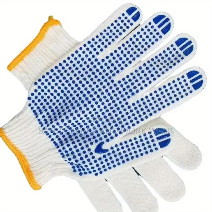 Dotted Canvas Safety Gloves