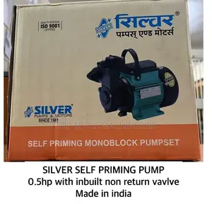 Silver Self Priming Pump 0.5hp With Inbuilt Valve