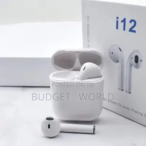 ## Mobile White I12 TWS Wireless Bluetooth Earphone