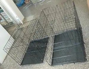 Metallic Dog Kennel Cage for Indoor Use Medium 70*49*55cm