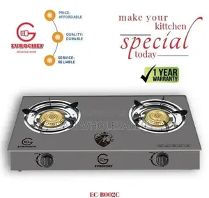 Eurochef Table Top Two Burner Gas Cooker