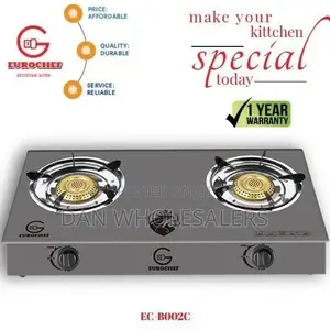 Top Two Burner Gas Cooker Eurochef Table