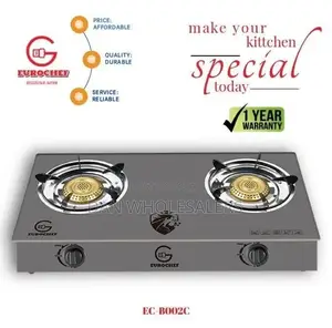 Brand New Eurochef Table Top Two Burner Gas Cooker