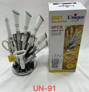 Cream Unique 9pcs Knife Set