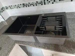 Black Stainless Steel Double Bowl Sink( 78*43cm)