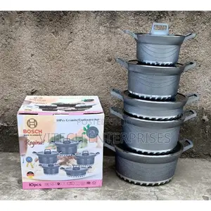Bosch 10 Pieces Nonstick Granite Heavy Duty Cooking Pots