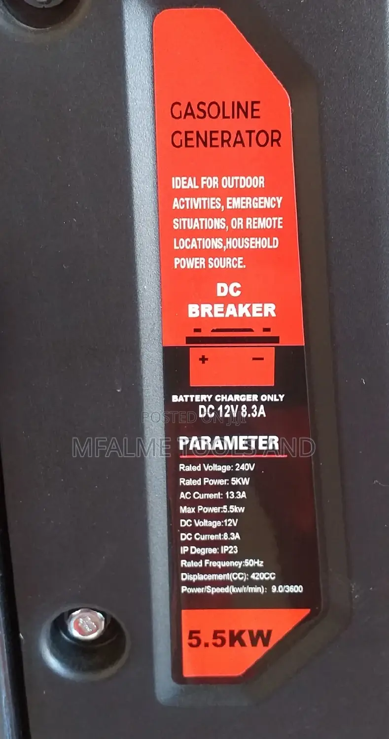 Petrol Generator Pure Sine Wave Technology Silent 420cc 5kva