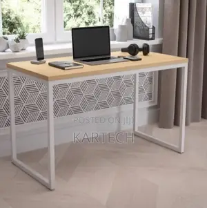 Olympus 1.2m Office Desk Workstation Withe White Metal Frame