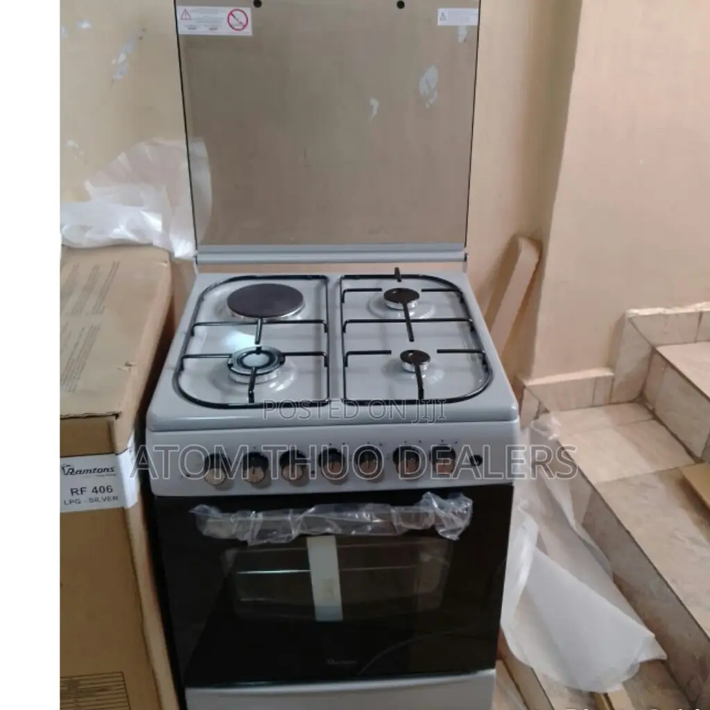 Ramtons Silver 60*60 3+1 Standing Cooker.RM 406 Silver