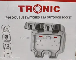 Tronic Double Switched 13A Outdoor Socket