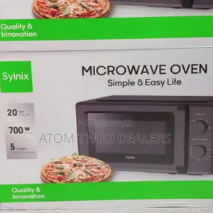 Black Synix 20litres Manual Microwave