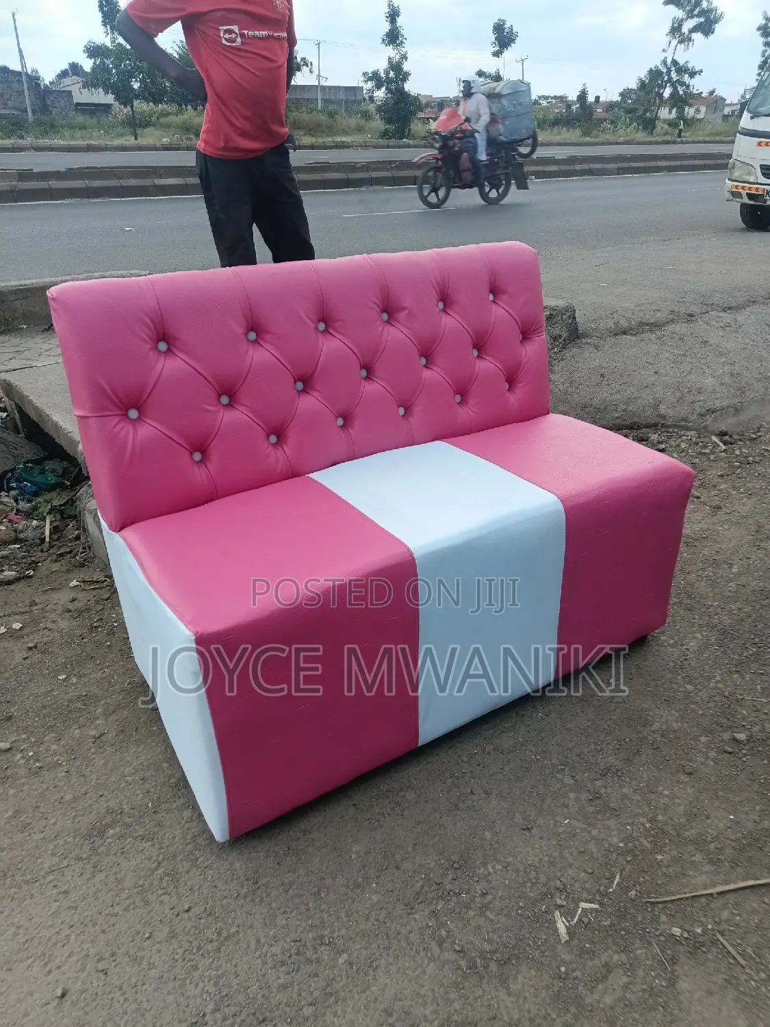 Salon Waiting Bench, 2 Seater.