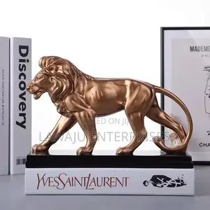 Creative Resin Golden Male Lion