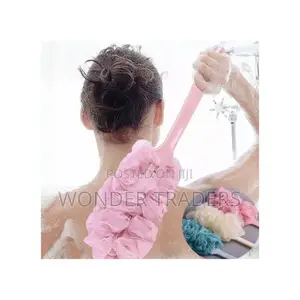 Body Brush Long Handle Bathing Sponge Back Scrubber-