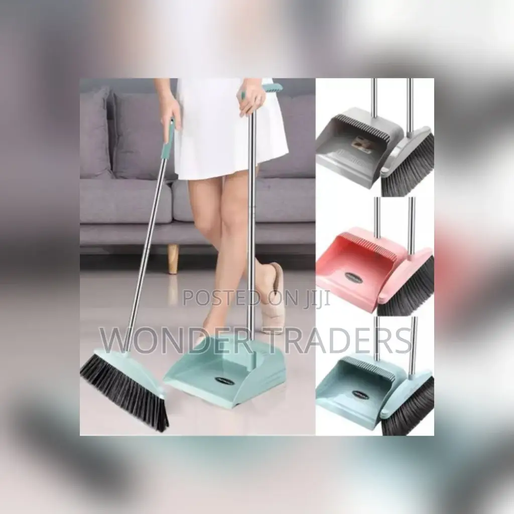 *2 in 1 Flexible Broom and Dustpan