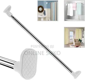 Multipurpose Steel Shower Curtain Telescopic Extendable Rods