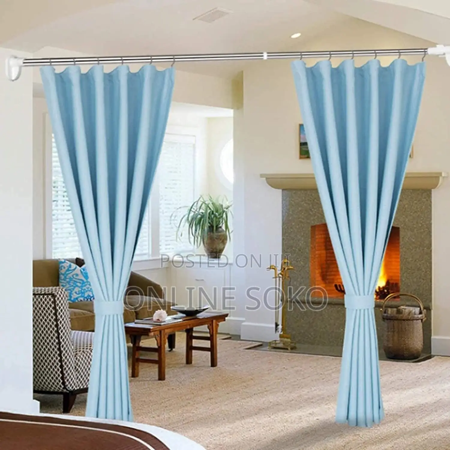 Multipurpose Steel Shower Curtain Telescopic Extendable Rods