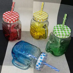 Mason Jar With Reusable Straw