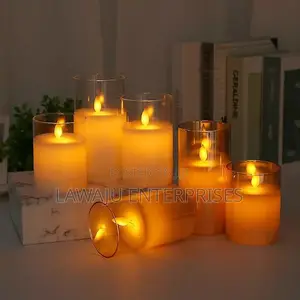 LED Glass Candles With Remote