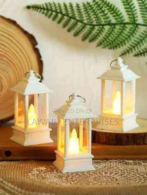 White Vintage Decorative Fire Lantern