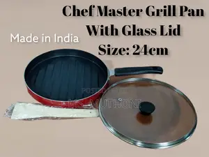 24cm Chef Master Grill Pan With Glass Lid