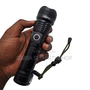 Torch Flashlight 2000 Lumens Metal Rechargeable LED Patrol
