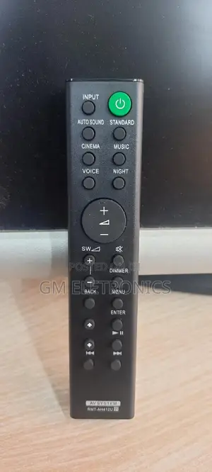 Sony HT S20R Sound Bar Remote Remote AH412U